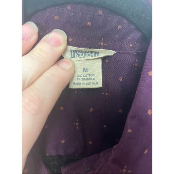 Duluth Trading Co. Purple Button Up Women’s M - Picture 8 of 8